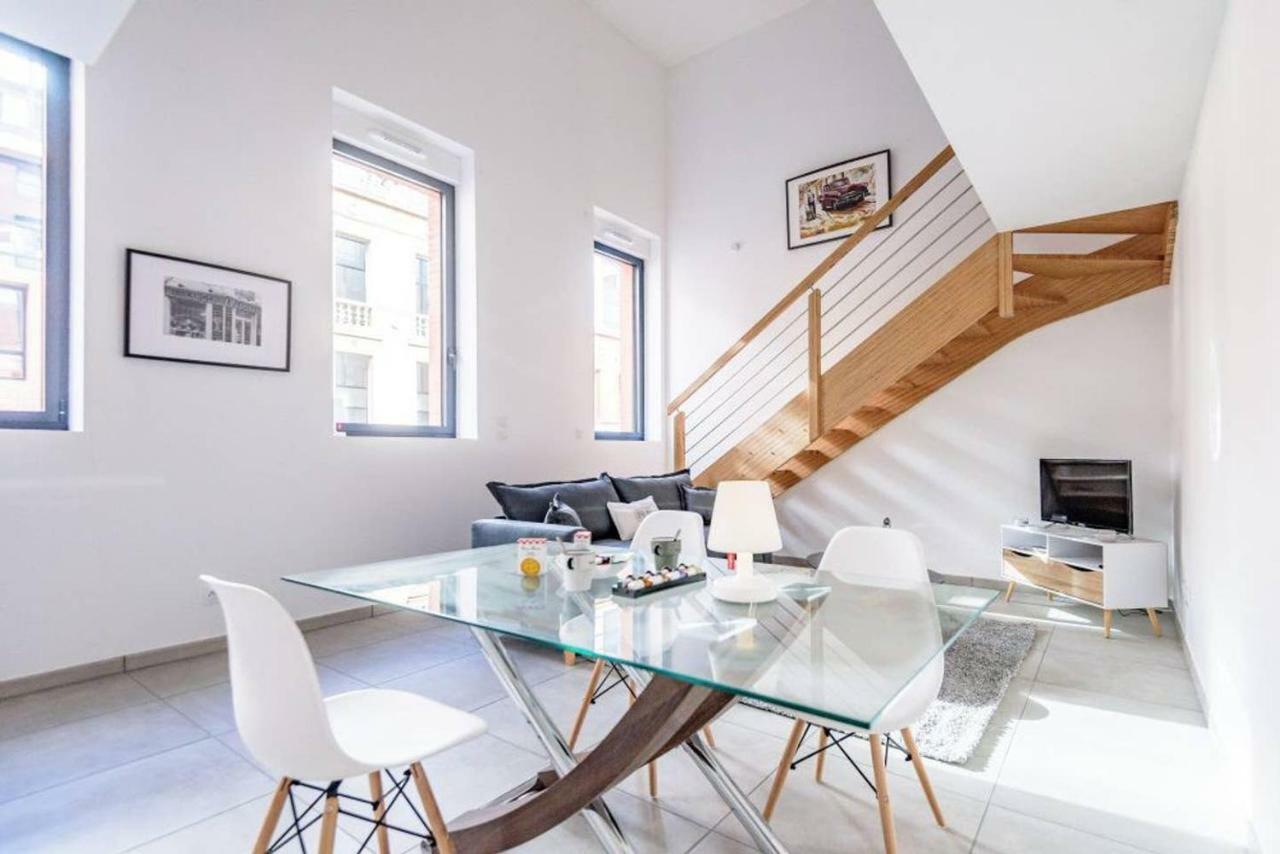 002 - Appartement Duplex Moderne - Jeanne D Arc, Тулуза Екстериор снимка